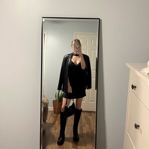 LBD - Black Satin Dress